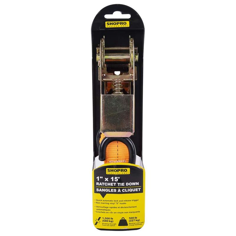1&quot; x 15&#39; Ratchet Tie Down