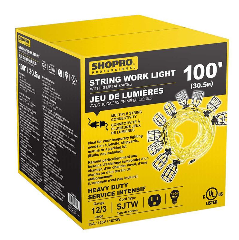 100&#39; Light String-Metal Cage