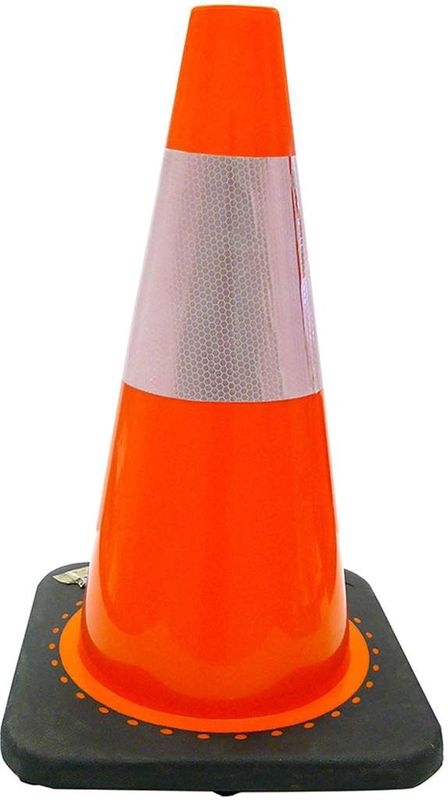 18&quot; Traffic Cone with Reflective Tape