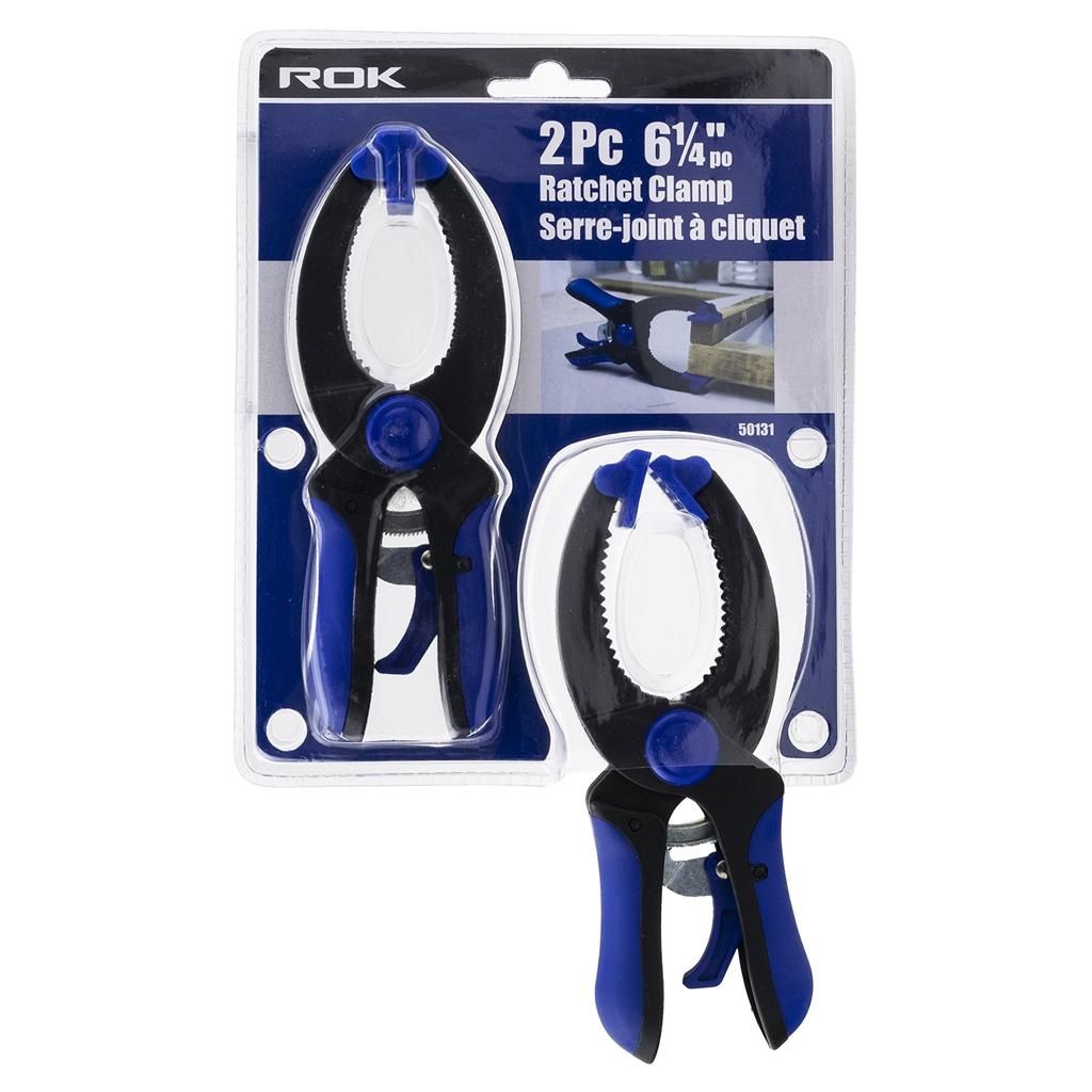 2 PC 6-1/4&quot; Ratcheting Clamp