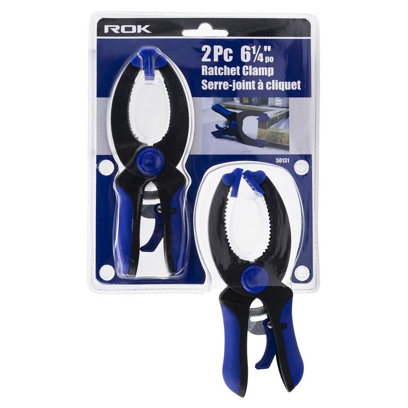 2 PC 6-1/4&quot; Ratcheting Clamp