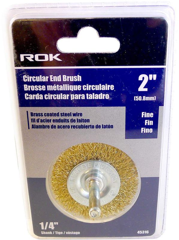 2&quot; Brass End Circular Brush - Fine