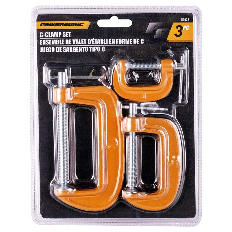 3 PC C-Clamp Set