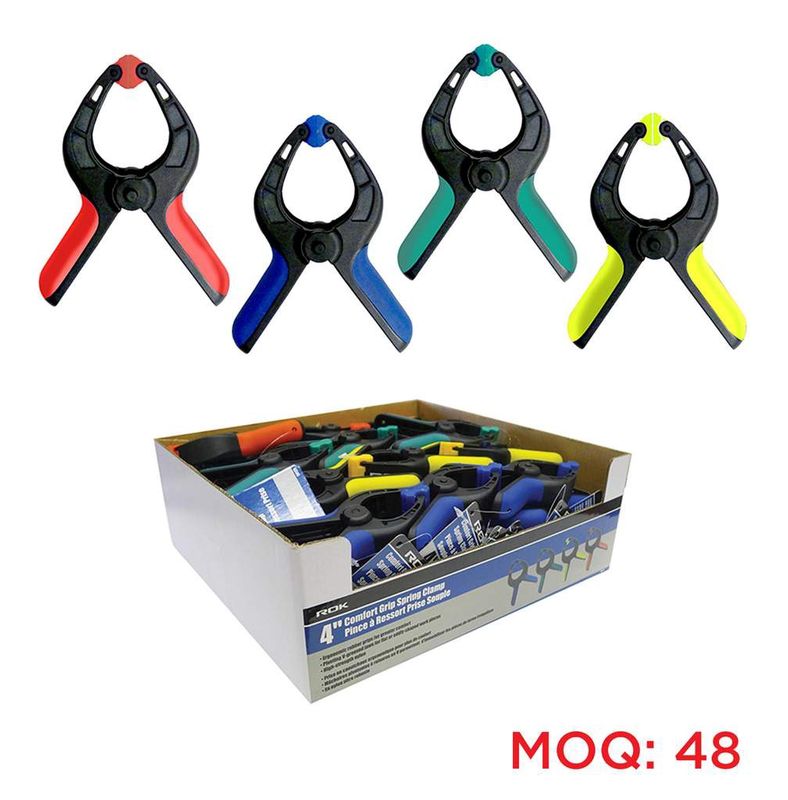 4&quot; Comfort Grip Spring Clamp Display Box