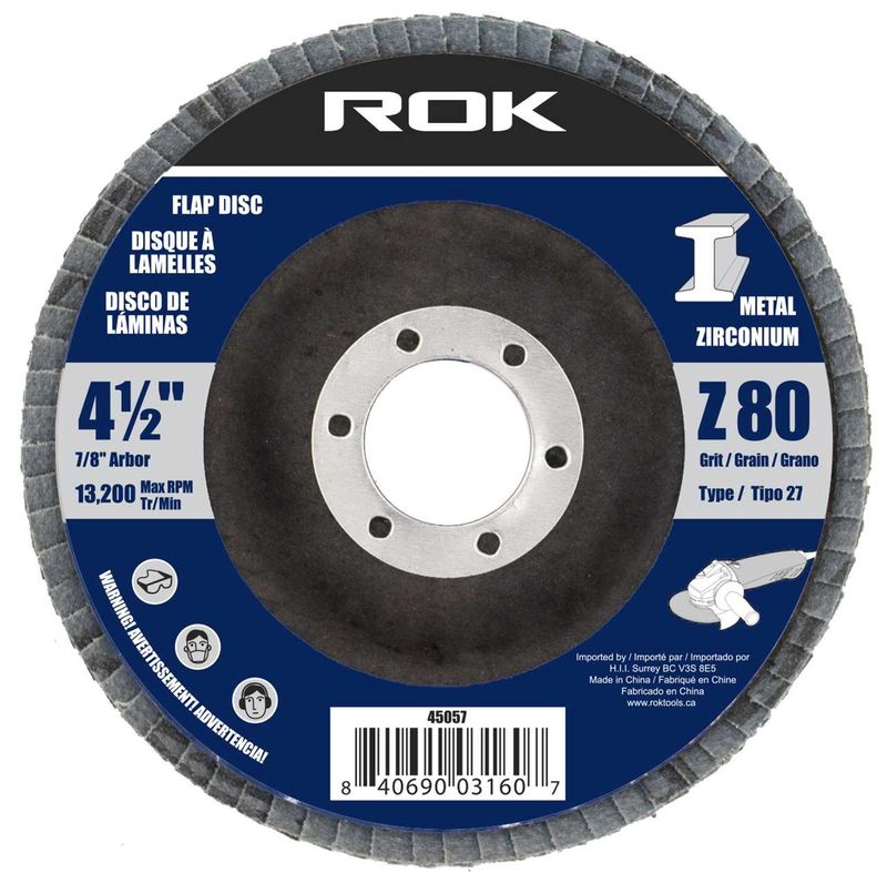 4-1/2&quot; Zirconium Flap Disc 80 Grit
