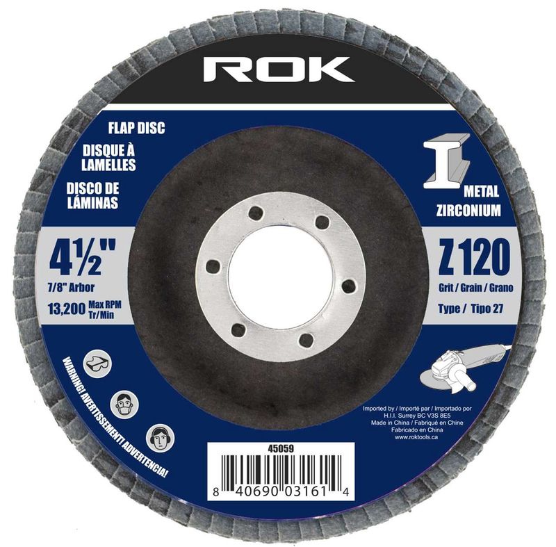 4-1/2&quot; Zirconium Flap Disc 120 Grit