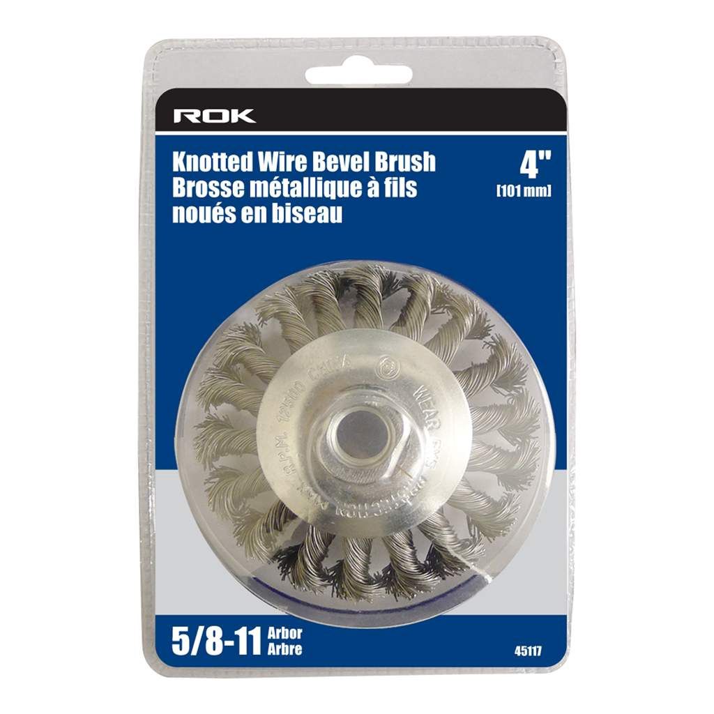 4&quot; Knotted Wire Bevel Brush