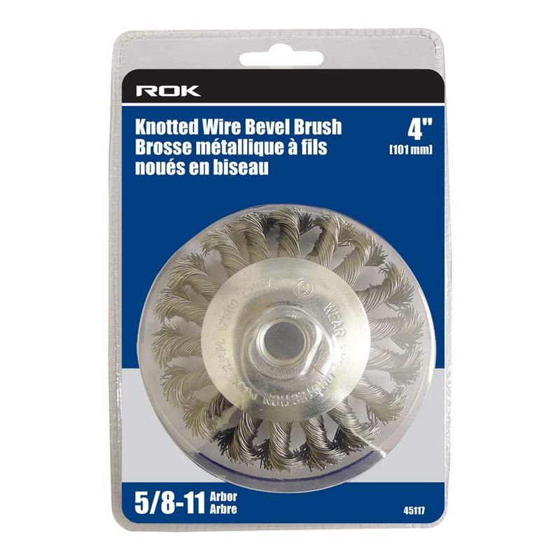 4&quot; Knotted Wire Bevel Brush