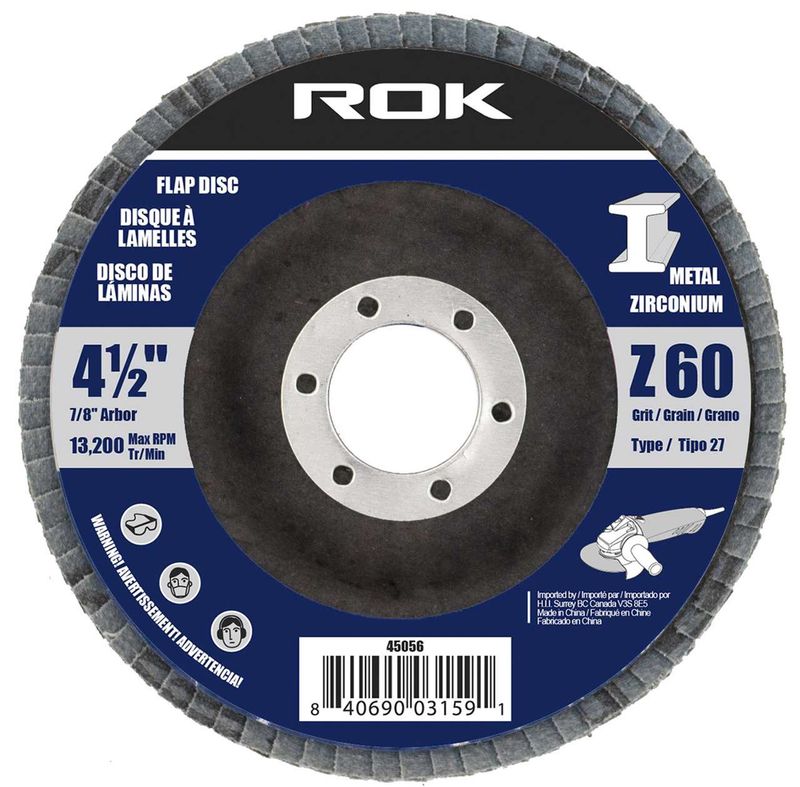 4-1/2&quot; Zirconium Flap Disc 60 Grit