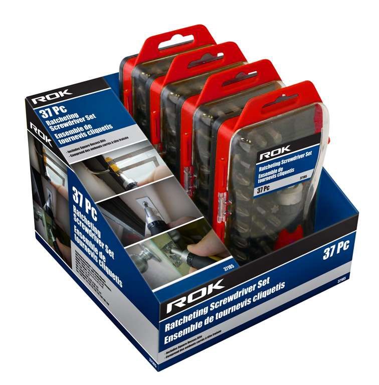 37 PC Ratcheting Screwdriver Bit Set