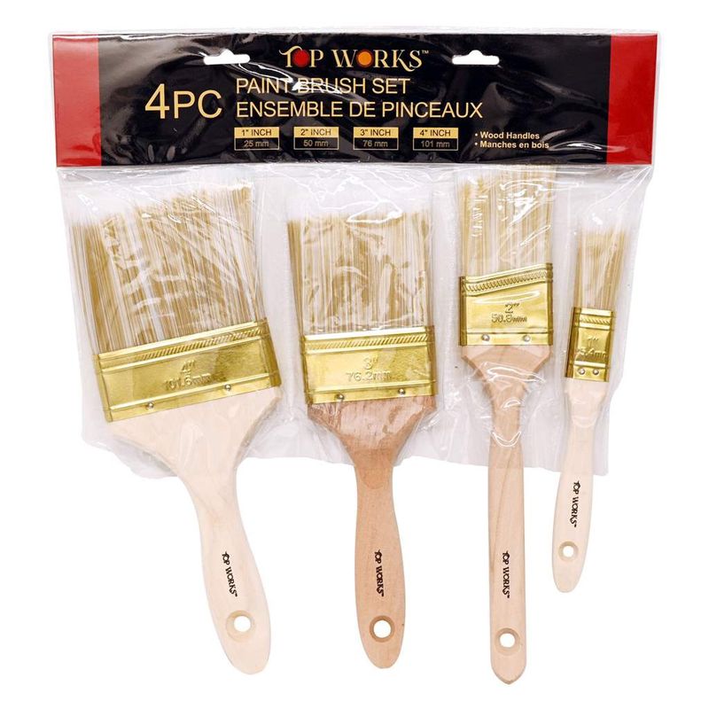 4 PC Paint Brush Set