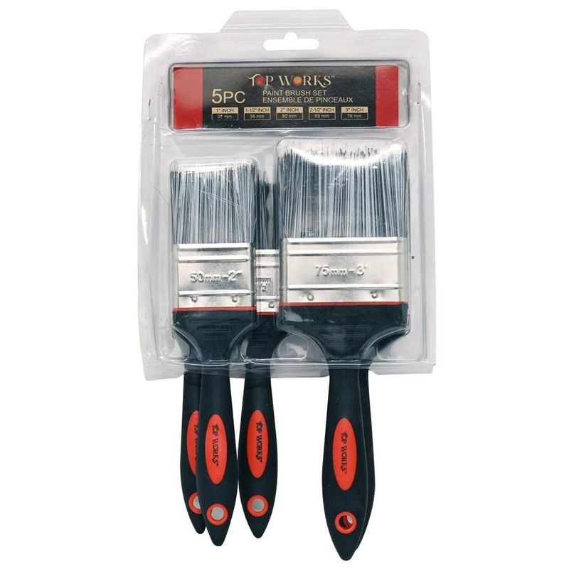 5 PC Piece Polyester Paint Brush Set