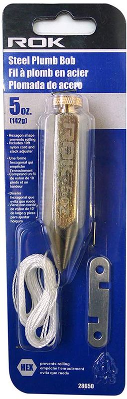 5 PC OZ Steel Plumb Bob
