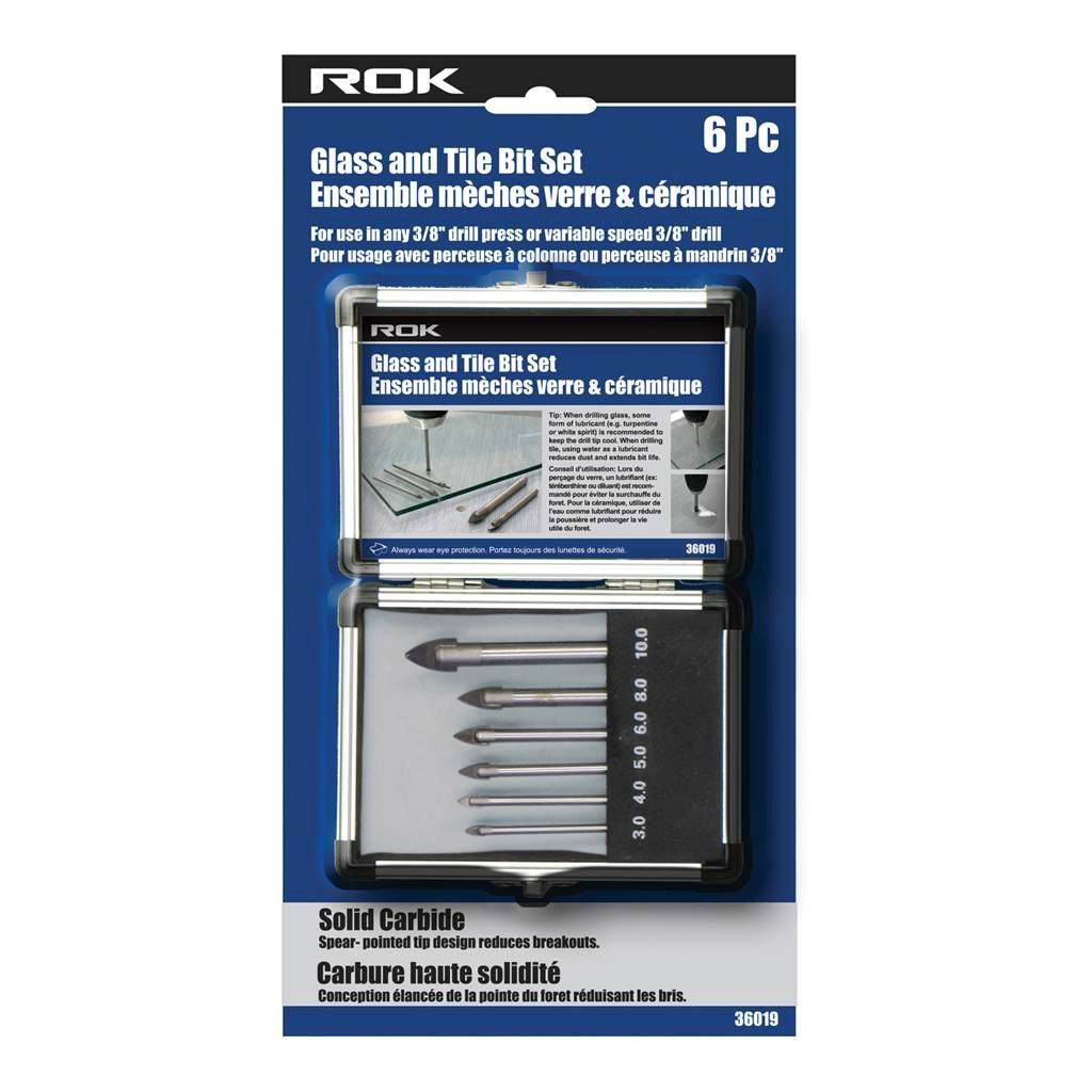6 PC Glass And Tile Bit Set