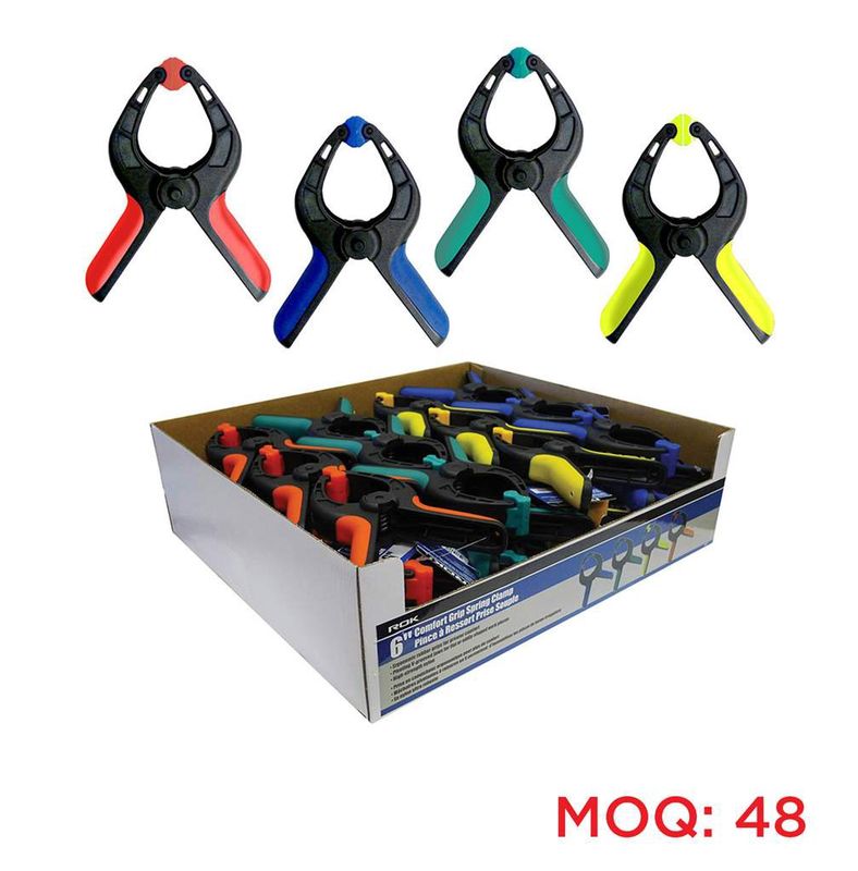 6&quot; Comfort Grip Spring Clamp Display Box