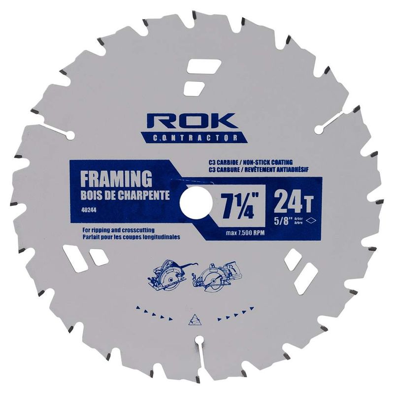 7-1/4&quot; X 24T Anti-stick Saw Blade