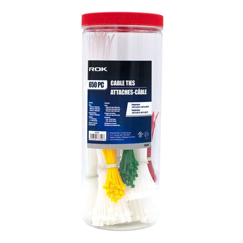 650  Assorted Cable Ties