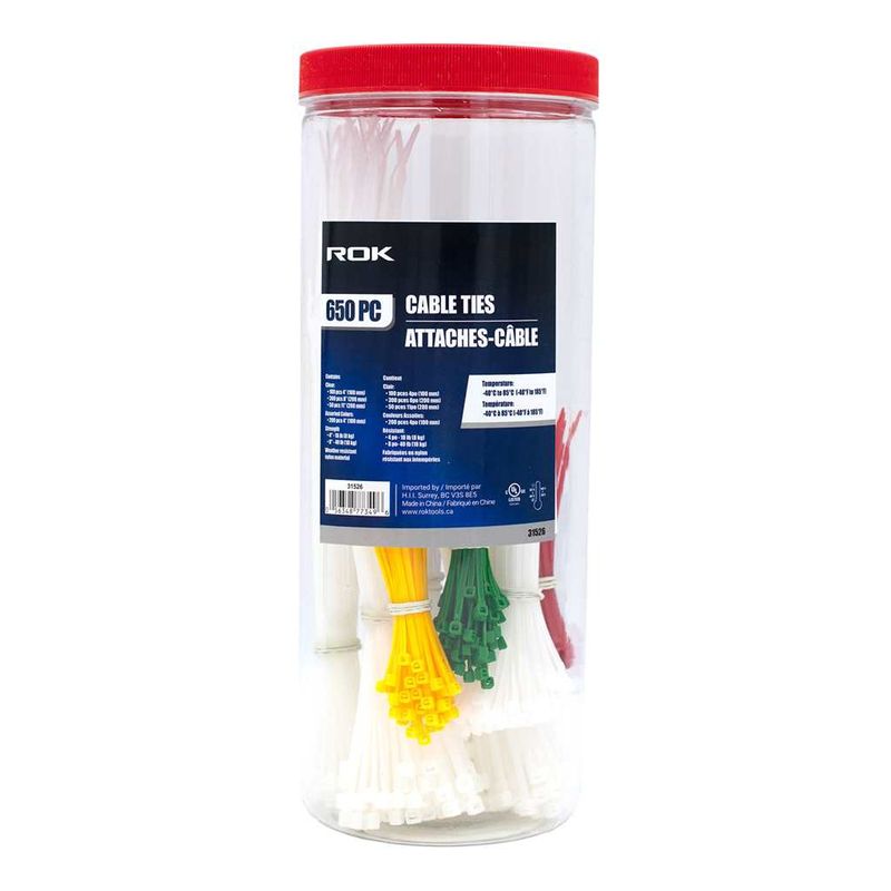 650  Assorted Cable Ties