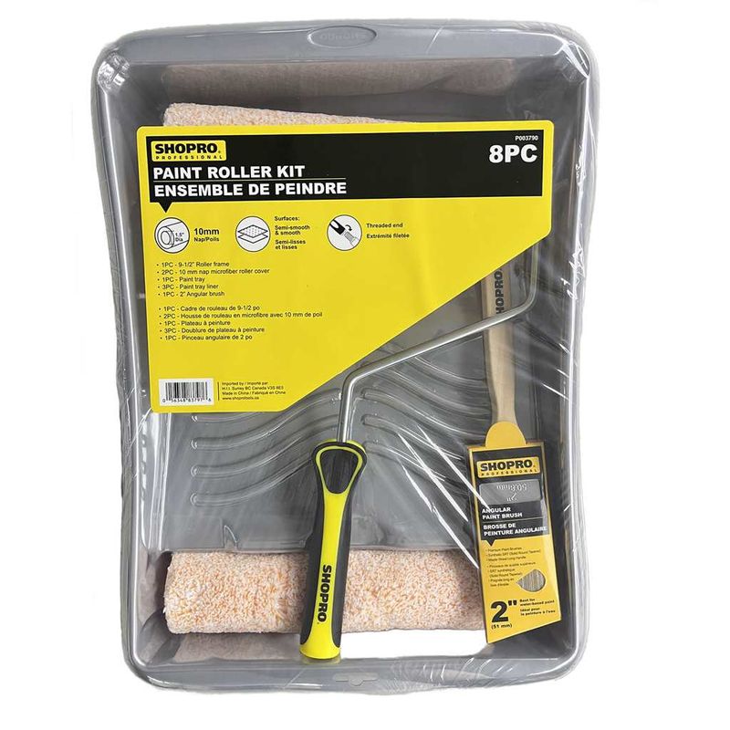 8 PC 9-1/2&quot; Paint Roller Kit