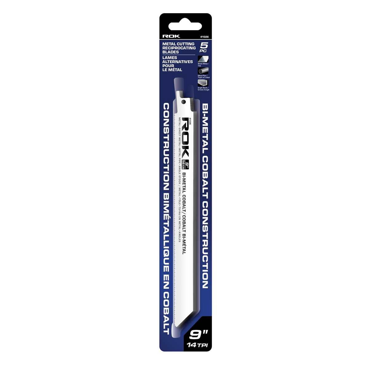 9&quot; 5  Metal Cutting Reciprocating Blades