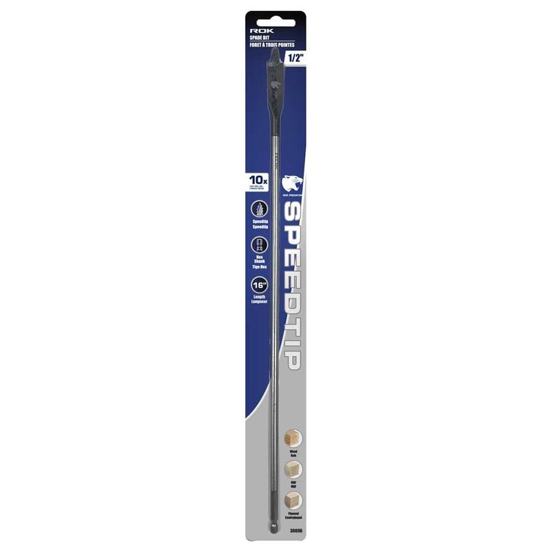 Spade Bit 1/2&quot; X 16&quot; with Speedtip