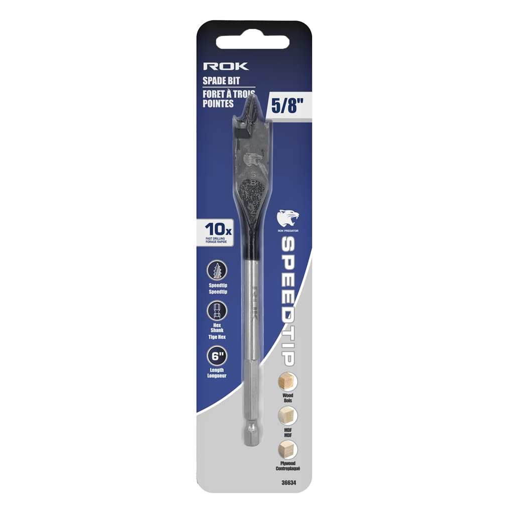Spade Bit 5/8&quot; X 6&quot; with Speedtip