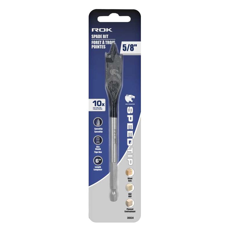 Spade Bit 5/8&quot; X 6&quot; with Speedtip
