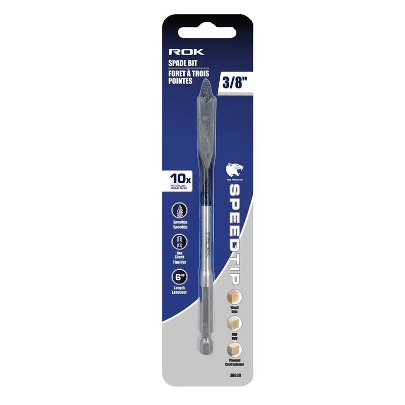 Spade Bit 3/8&quot; X 6&quot; with Speedtip