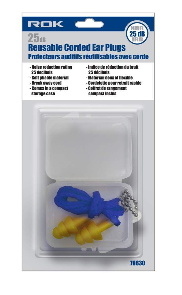 Reusable Corded Ear Plugs