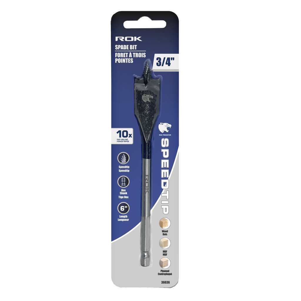 Spade Bit 3/4&quot; X 6&quot; with Speedtip