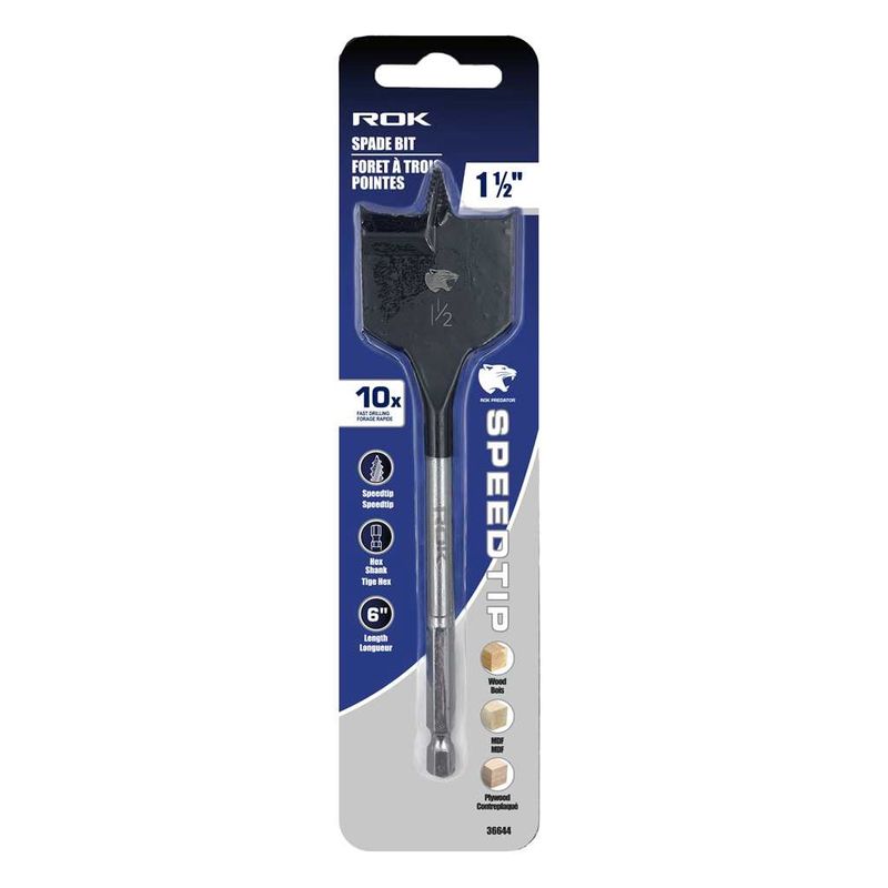 Spade Bit 1-1/2&quot; X 6&quot; with Speedtip