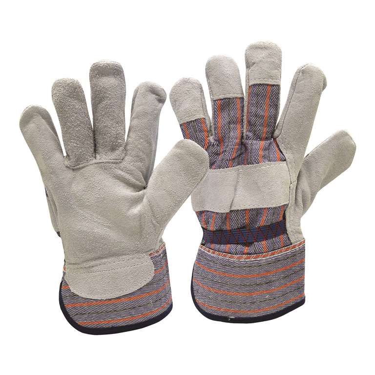 Leather Work Gloves Economy Grade 3 pk