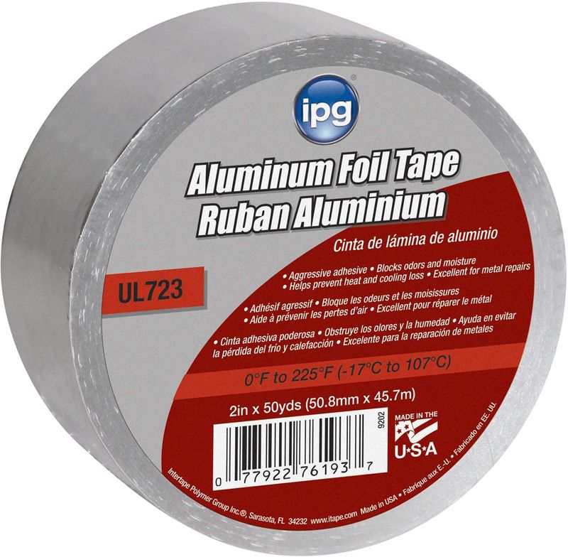 HVAC General Purpose Aluminum Foil tape 2&quot; x 50 yd