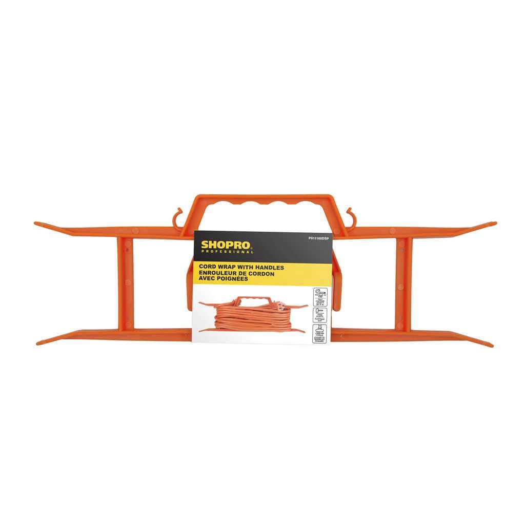 H-Frame Extension Cord Wrap with Handles Orange