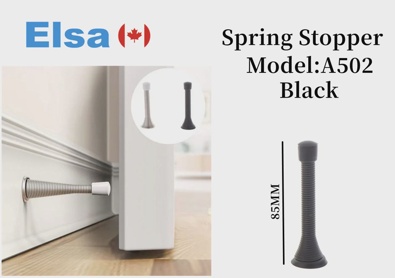 Door Stopper – Matte Black -Spring Body