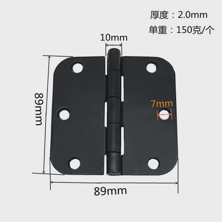 Interior Door Hinge – Black 3.5&quot;