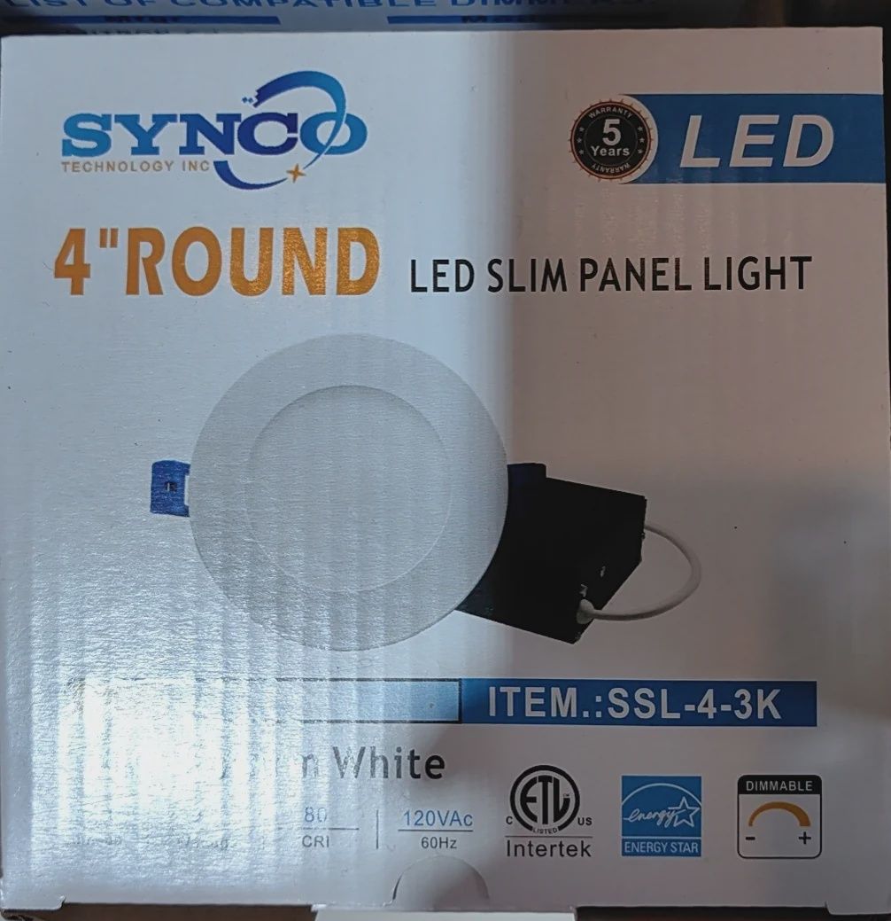 LED Panel Light – 4&quot; 3000K Warm White