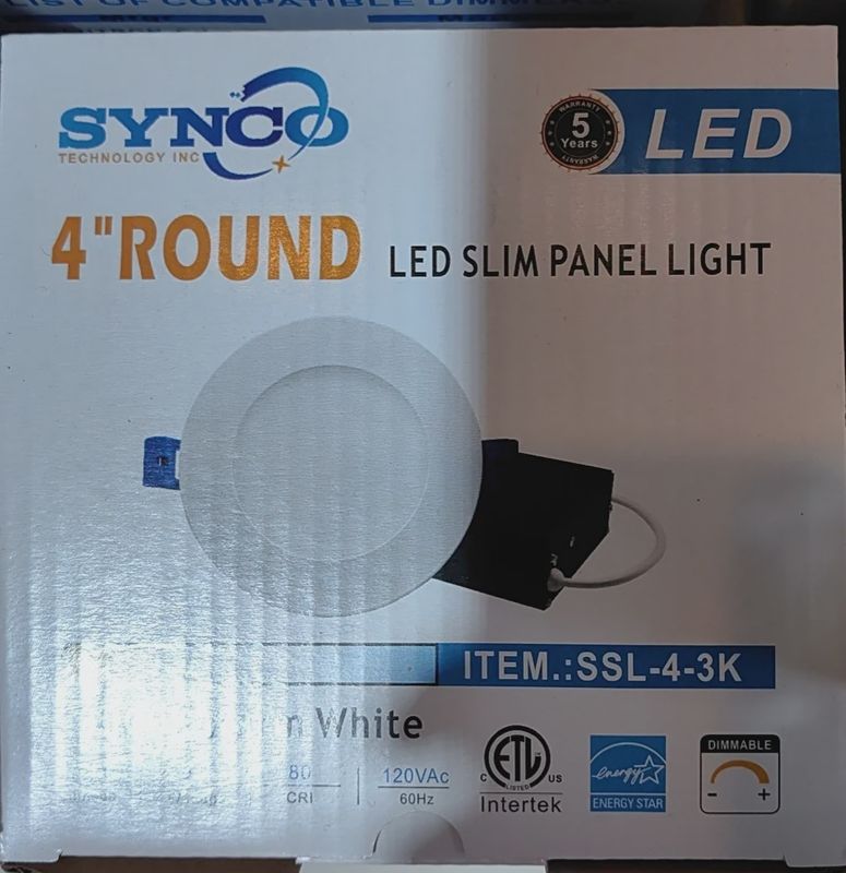 LED Panel Light – 4&quot; 3000K Warm White