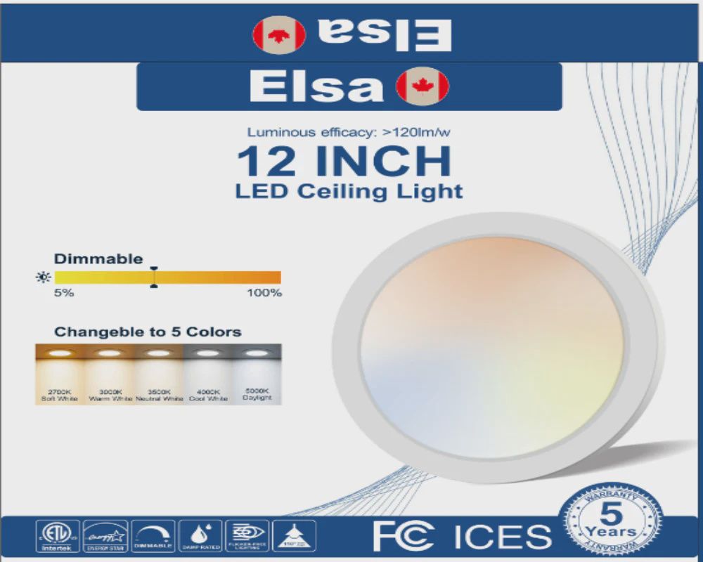 LED Ceiling Light – Flush Mount 12&quot;
