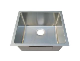 Durable Single Bowl Undermount Sink – Stainless Steel, Satin Finish, 18 Gauge,