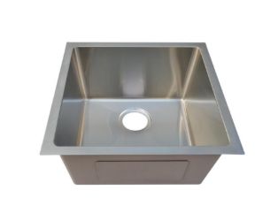 Compact Single Bowl Undermount Sink – Stainless Steel, Satin Finish, 18 Gauge - 17&quot; x 17&quot; x 9&quot;, 15&quot; x 15&quot; x 9&quot;, 3-5/8&quot; depth