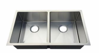 Premium Double Bowl Undermount Sink – Stainless Steel, Satin Finish,