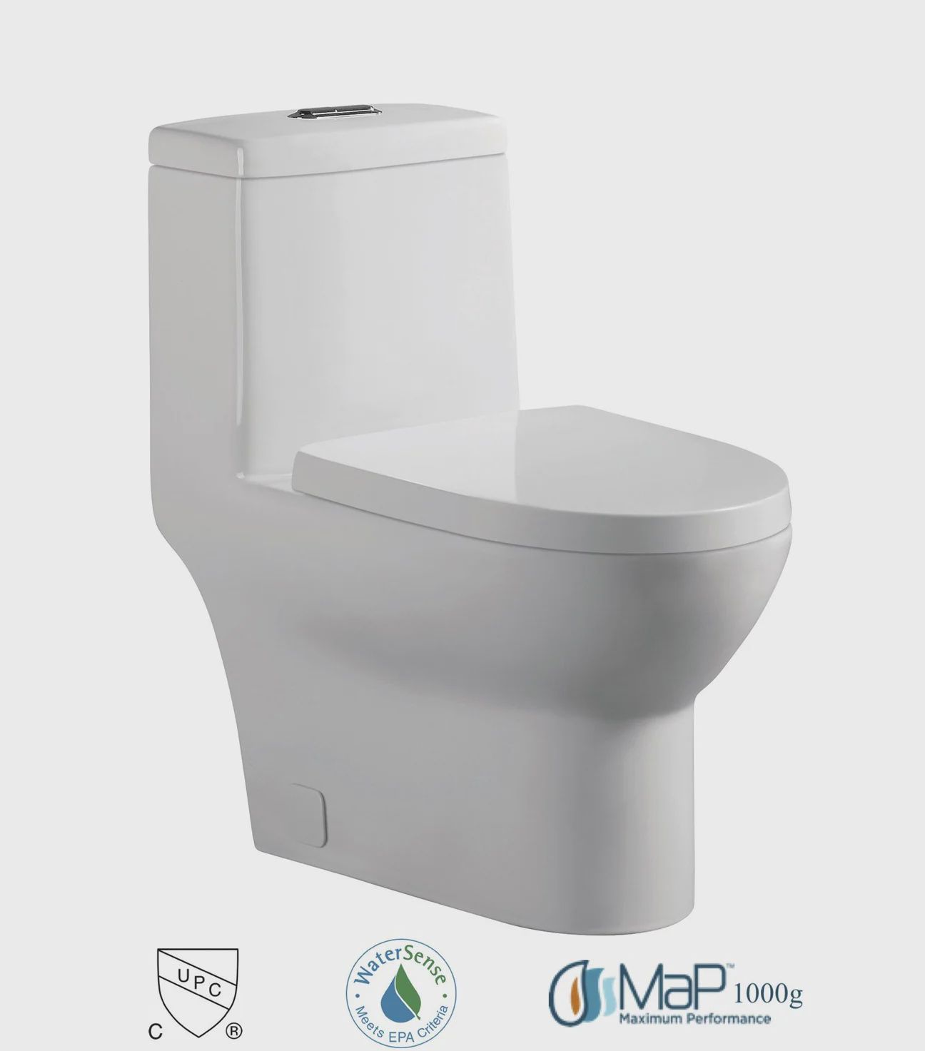 One-Piece Toilet – Dual Flush-BL-153, 28&quot; x 14-3/4&quot; x 29-1/2&quot;, 4.5/3.3LPF