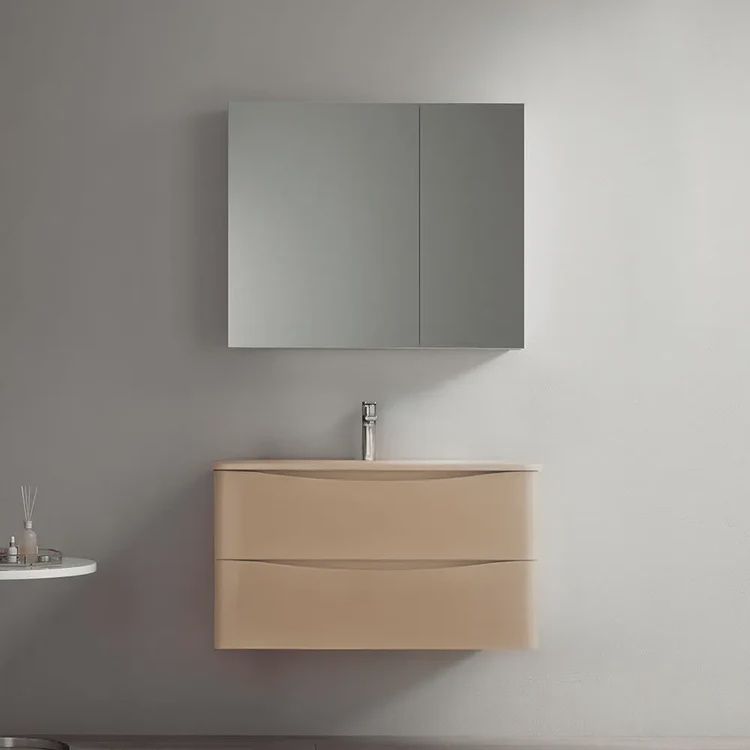 35.4&#39;&#39;*18.1&#39;&#39;*19.5&#39;&#39; Spacious Al Oak Finish Floating Bathroom Cabinet Set with Sink and Countertop 81705B