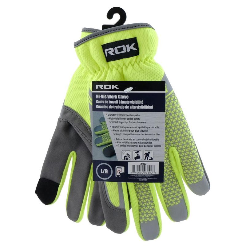 HI-VIS WORK GLOVE XLARGE