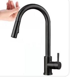 Heavy Duty KK6 MB Black SUS304 Kitchen Faucet With 2 Hoses