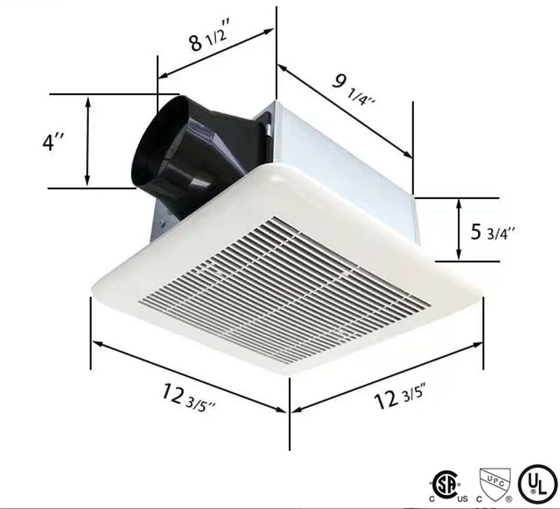 Bathroom Exhaust Fan – 4&quot; Vent