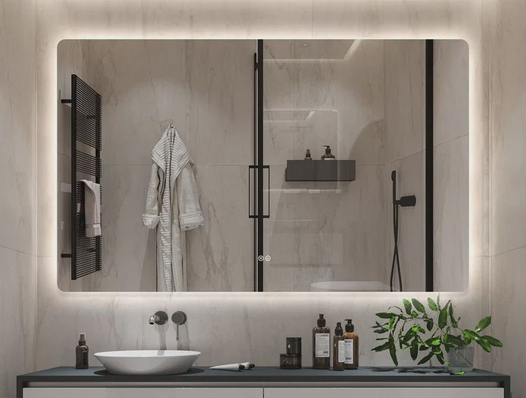 60&quot;x36&quot; Backlit Led Bathroom Mirror with defog system 91067