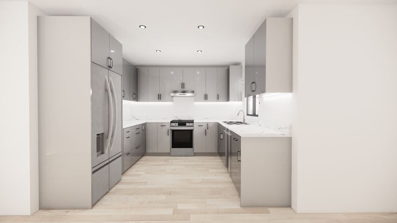 U-Shaped Kitchen –  (ELEPHANT GLOSS )