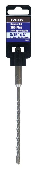 SDS Plus Bit 3/16&quot; X 4&quot; X 6&quot;